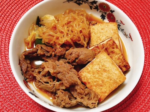 肉豆腐(焼き豆腐)煮物